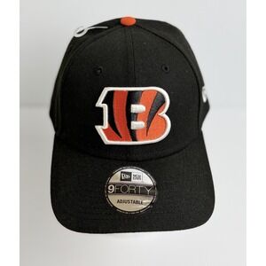 New Era 9FORTY Cincinnati Bengals Black Adjustable Hat NFL AFC Strapback